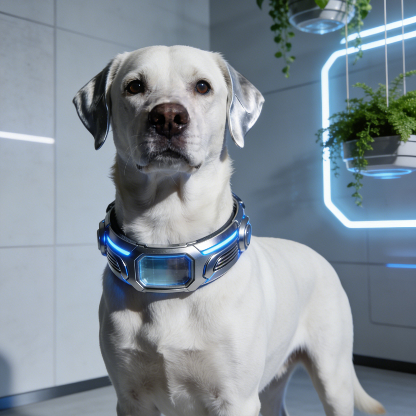 Apex Glow Smart Dog Collar – Illuminated Cyberpunk Pet Accessory