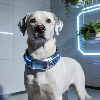 Apex Glow Smart Dog Collar – Illuminated Cyberpunk Pet Accessory